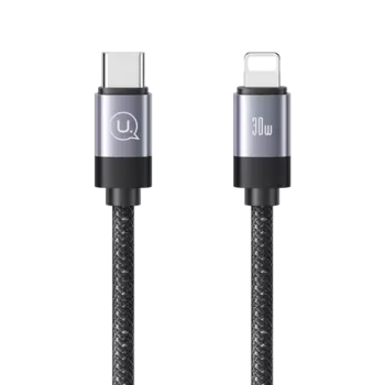 Кабель USAMS US-SJ705 30W Rui Magnetic Type-C - Lightning 1м Серый SJ705USB01