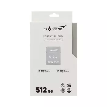 Карта памяти Exascend Essential Pro CFexpress 4.0 Type B 512GB EXPC4EB512GB