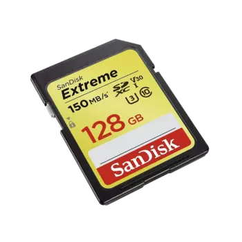 Карта памяти Sandisk Extreme SDXC Card 128GB V30 UHS-I U3 SDSDXV5-128G-GNCIN