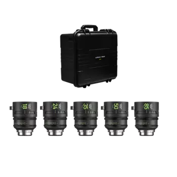 Комплект объективов NiSi Aureus Prime Set (18/24/35/50/85mm T1.4) PL-Mount c кейсом NIC-AUREUS-5KIT-PL