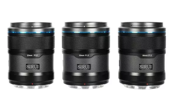 Комплект объективов Sirui Sniper 23/33/56mm F1.2 AF APS-C E-Mount Чёрный AS-3S-EB