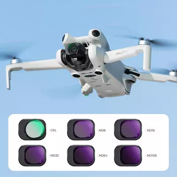 Комплект светофильтров K&F Concept Nano-X CPL + ND для DJI Mini 4 Pro (6шт) SKU.2080