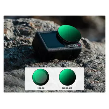 Комплект светофильтров K&F Concept ND2-32, 32-512 для DJI Osmo Action 5 Pro/4/3 (2шт) SKU.2359