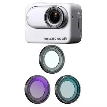 Комплект светофильтров K&F Concept UV+CPL+ND4 для Insta360 GO 3S (3шт) SKU.2285