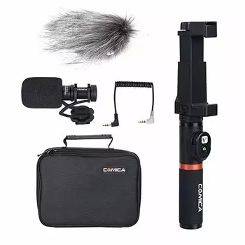 Микрофон CoMica CVM-VM10-K3 с держателем и пультом