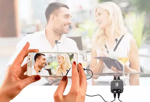 Микрофон петличный двойной CoMica DUAL.LAV CVM-D03 STC