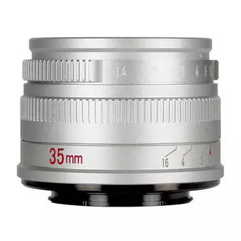 Объектив 7Artisans 35mm F1.4 Mark II APS-C X-Mount Серебро A010S-X