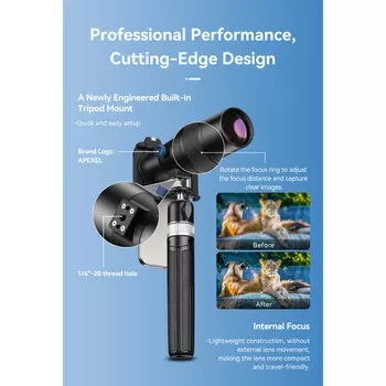 Объектив Apexel TeleCular 3 Series 30X Telephoto для смартфона APL-T30XJJ028