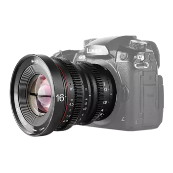 Объектив Meike 16mm T2.2 Micro 4/3 MK-1622T-M43