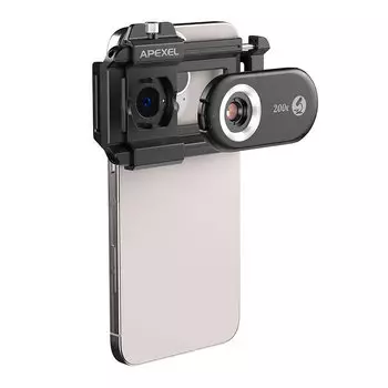 Объектив - микроскоп Apexel PhoneMicro 5 200x для смартфона APL-MS200