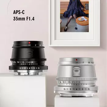 Объектив TTArtisan 35mm F1.4 EF-M Чёрный A062B