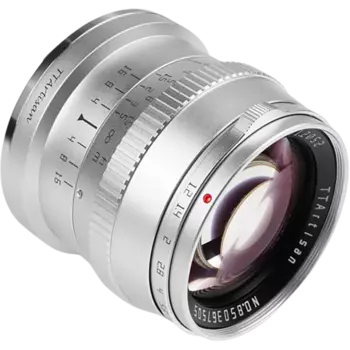 Объектив TTArtisan 50mm F1.2 E-mount Серебро