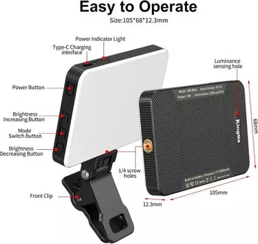 Осветитель KingMa KM-80AI Чёрный