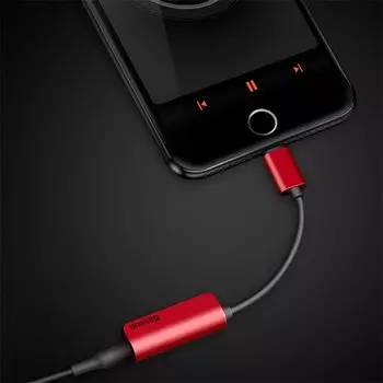 Переходник Lightning - mini-Jack 3,5 мм Baseus L32 Красный CALL32-09