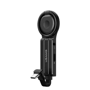 Переходник с кольцом USAMS AU11 Type-C - mini Jack 3.5мм QC+PD SJ359TC01