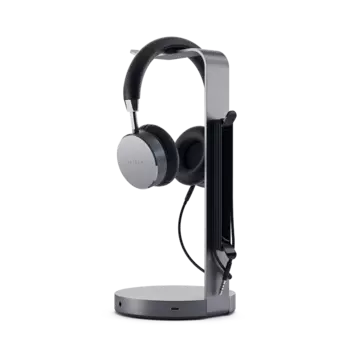 Подставка-хаб Satechi USB-C Headphone Stand для наушников Серый космос ST-UCHSHM