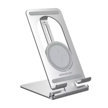 Подставка с беспроводной зарядкой Nillkin PowerHold для планшета Серебро