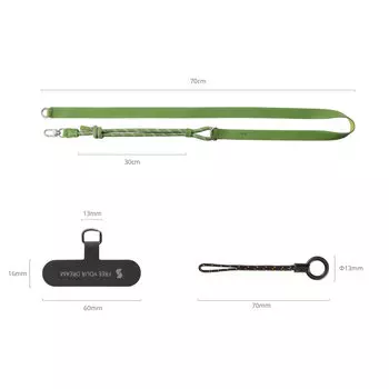 Ремешок нашейный SmallRig FilMov Shoulder Strap для смартфона Зелёный 5301