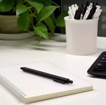 Ручки KACO Pure Plastic Gel K1015 (10шт) Черный