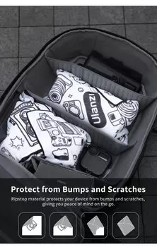 Салфетка - чехол Ulanzi C068 Чёрно-белая C025