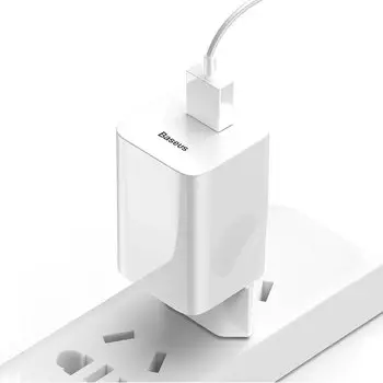 Сетевой адаптер Baseus BX02 для беспроводной зарядки Белый CCALL-BX02