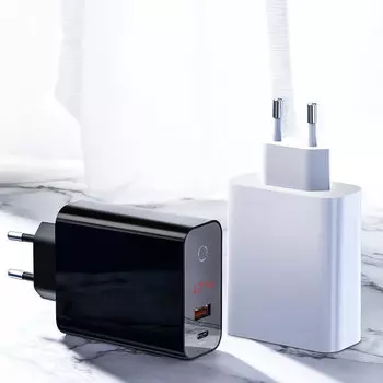 Сетевой адаптер Baseus Speed PPS intelligent 45 Вт Белый CCFSEU907-02