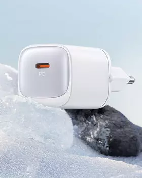 Сетевой адаптер Usams CC251 30W GaN Белый CC251TC02