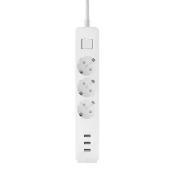 Сетевой фильтр Xiaomi Mi Power Strip (3 розетки + 3 USB) (EU) Белый XMCXB04QM