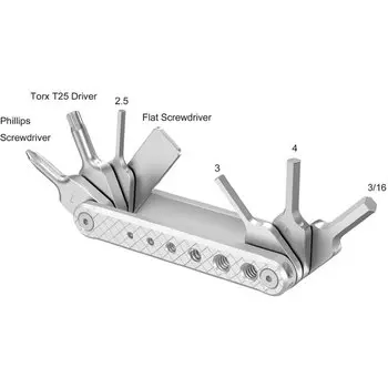 Мультитул SmallRig Foldable Multi-Tool Kit Серебро AAK2213D