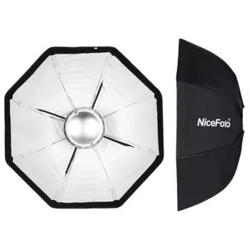 Софтбокс NiceFoto Beauty dish (Чёрный/серебряный) Ø50 Beauty dish softbox Ø50