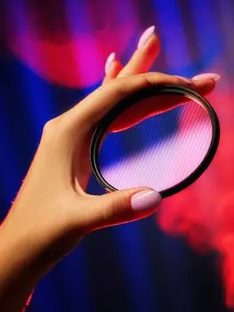 Светофильтр Fliker Блеск линейный синий 77мм FLINBLU