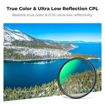 Светофильтр K&F Concept Nano-X Ultra-Low Reflection CPL MRC 52мм KF01.2889