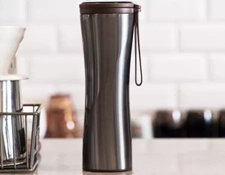 Термокружка Kiss Kiss Fish MOKA Smart Cup OLED 430мл Чёрная S-U45W, S-U45CW