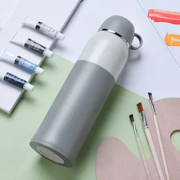 Термос Funjia Home Simple And Portable Insulation Cup 1000мл Серый QJBWB-10