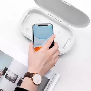 Ультрафиолетовый стерилизатор Momax UV-Box Sanitizer Белый QU2W