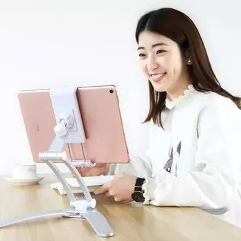 Универсальный держатель Rock Universal Adjustable Desktop Holders Phone/Tablet Stands Серебро RPH0877 sr
