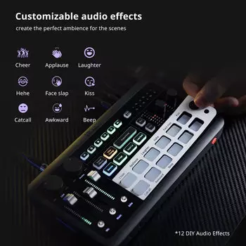 Внешняя звуковая карта Ulanzi AX01 Live Streaming Sound Card A004