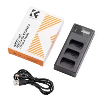 Зарядное устройство K&F Concept Triple Slot для NP-FW50 KF28.0060