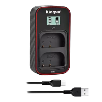 Зарядное устройство KingMa Dual Battery Charger для DMW-BLF19 BM058-BLF19