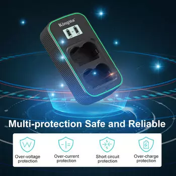 Зарядное устройство Kingma PD3.0 Dual Battery Charger для NP-W235 BM058Q-W235