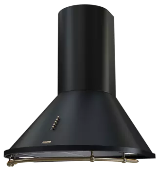 Купольная вытяжка NIKOL 600 black/bronze push button