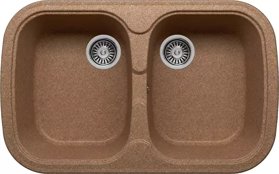 Мойка BRILLE 2B 800*500 BROWN