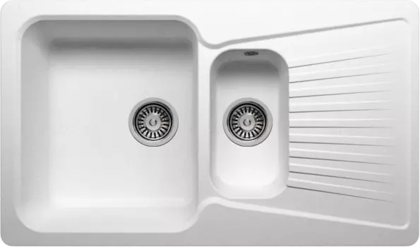 Мойка PLATTE 2B LR W 850*500 WHITE