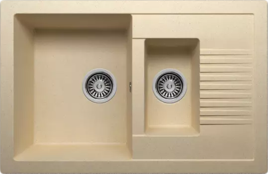 Мойка RAUM 2B LR W 770*500 CREAM