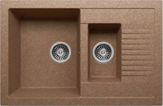 Мойка RAUM 2B LR W 770*500 BROWN