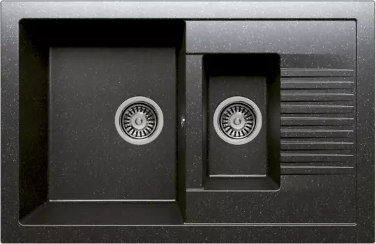 Мойка RAUM 2B LR W 770*500 BLACK