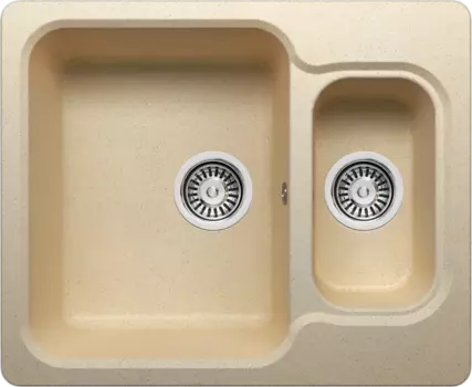 Мойка TRAUM 2B LR 610*500 CREAM