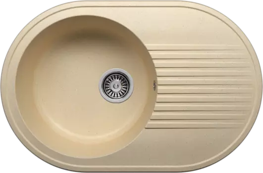 Мойка TROMMEL 1B LR W 760*500 CREAM