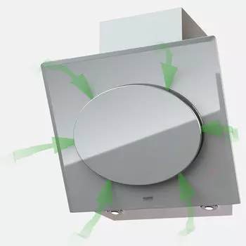 Наклонная вытяжка FUTURO 600 WHITE 3P-S