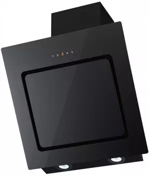 Наклонная вытяжка KIRSA 500 black/black glass sensor